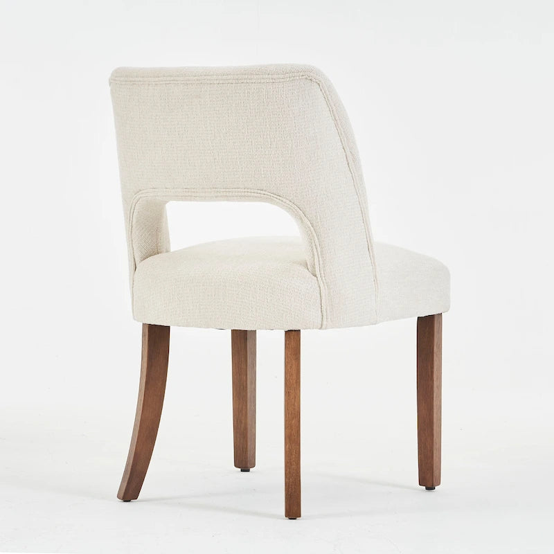 Ensemble de 4 chaises de salle à manger recouvertes de tissu
