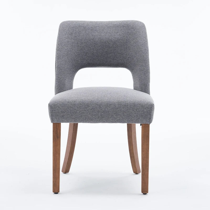 Ensemble de 4 chaises de salle à manger recouvertes de tissu