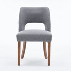 Ensemble de 4 chaises de salle à manger recouvertes de tissu
