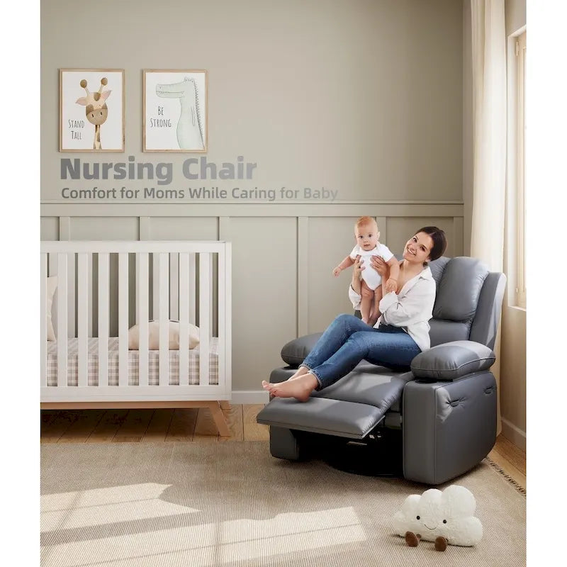 Fauteuils inclinables pivotants à 360° surdimensionnés avec fonction chauffante et massante