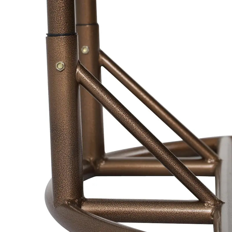 Fauteuil suspendu œuf LeisureMod pour 2 personnes avec support - Balancelle hamac/fauteuil roulant d'extérieur/intérieur en rotin tressé avec coussins