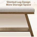 Banc à chaussures en bois massif avec coussin, banc à chaussures d'entrée