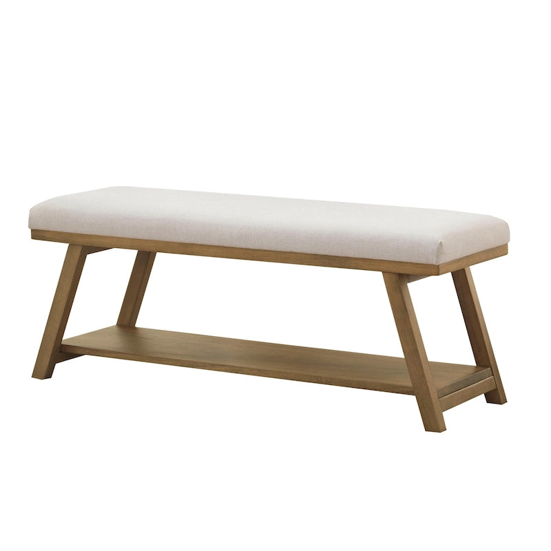 Banc à chaussures en bois massif avec coussin, banc à chaussures d'entrée