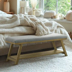 Banc à chaussures en bois massif avec coussin, banc à chaussures d'entrée