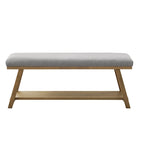 Banc à chaussures en bois massif avec coussin, banc à chaussures d'entrée
