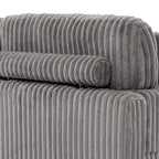 Canapé d'angle modulaire Anne 81 W en velours côtelé moelleux et confortable