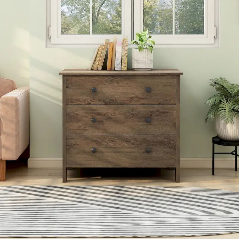 Commode de rangement Mulgrew en noyer rustique par Carbon Loft