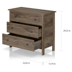 Commode de rangement Mulgrew en noyer rustique par Carbon Loft