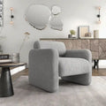 Fauteuil d'appoint Freesia moderne en tissu bouclé avec accoudoirs, fauteuil-canapé une place rembourré par Furniture of America