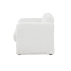 Fauteuil d'appoint Freesia moderne en tissu bouclé avec accoudoirs, fauteuil-canapé une place rembourré par Furniture of America