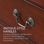 Commode traditionnelle à 6 tiroirs en bois massif Devi de Furniture of America
