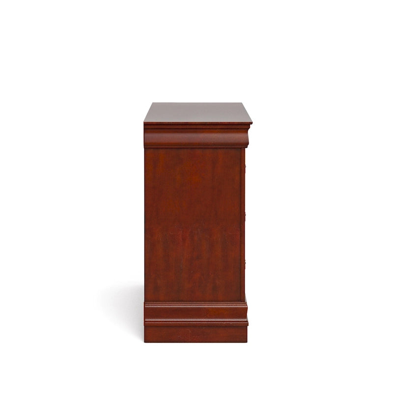 Commode traditionnelle à 6 tiroirs en bois massif Devi de Furniture of America