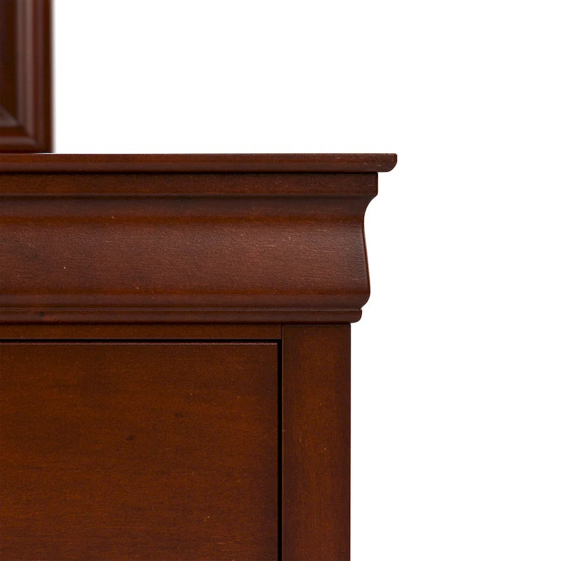 Commode traditionnelle à 6 tiroirs en bois massif Devi de Furniture of America