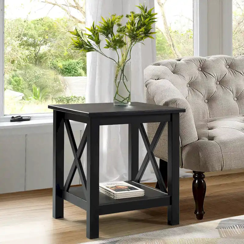 Table d'appoint Ripplewood Farmhouse à piètement en X