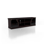 Meuble TV multifonctionnel Dellie Contemporary Espresso 71 pouces de Furniture of America