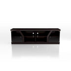 Meuble TV multifonctionnel Dellie Contemporary Espresso 71 pouces de Furniture of America