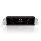 Meuble TV multifonctionnel Dellie Contemporary Espresso 71 pouces de Furniture of America