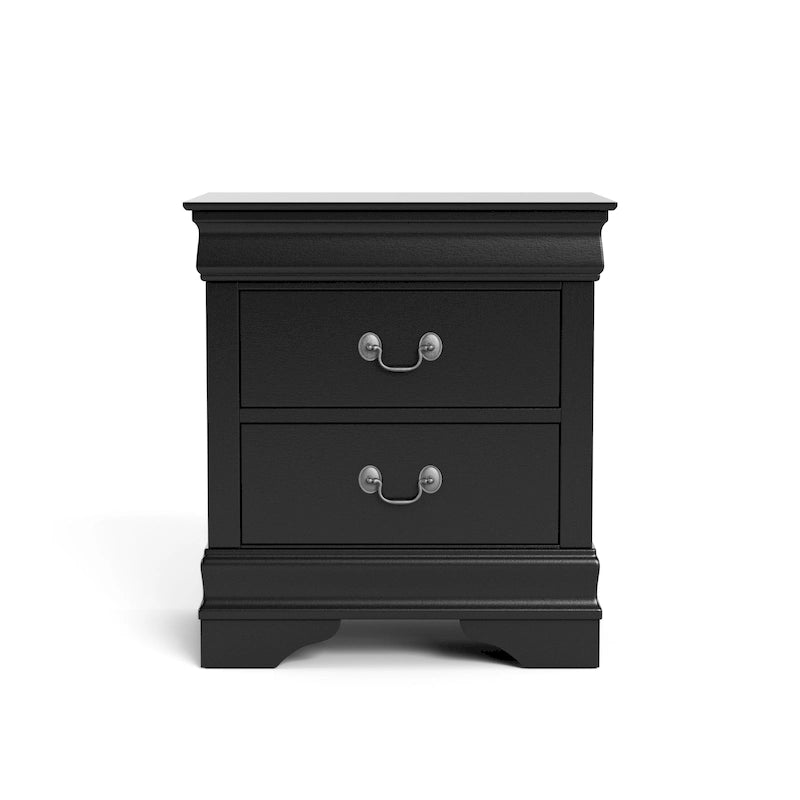 Ensemble de 2 tables de chevet traditionnelles en bois massif Devi de Furniture of America, à 2 tiroirs