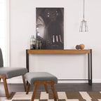 Table console industrielle étroite moderne Macen de SEI Furniture