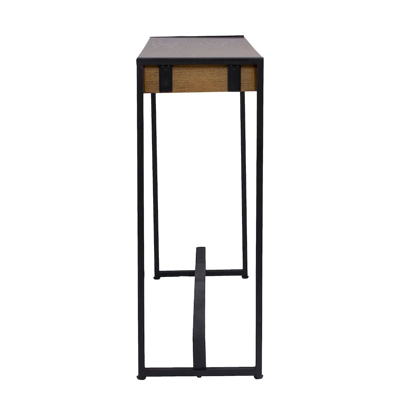 Table console industrielle étroite moderne Macen de SEI Furniture