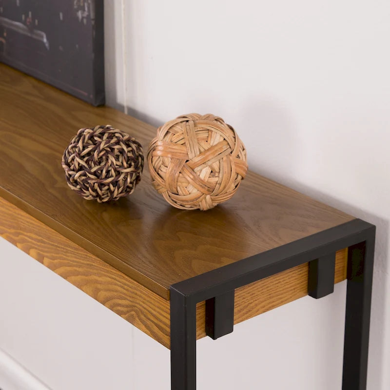 Table console industrielle étroite moderne Macen de SEI Furniture