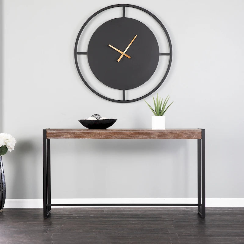 Table console industrielle étroite moderne Macen de SEI Furniture