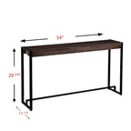 Table console industrielle étroite moderne Macen de SEI Furniture
