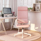 Chaise de bureau pivotante ergonomique Sykes, en tissu contemporain et réglable en hauteur, par Furniture of America