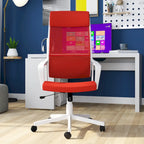 Chaise de bureau pivotante ergonomique Sykes, en tissu contemporain et réglable en hauteur, par Furniture of America