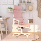 Chaise de bureau pivotante ergonomique Sykes, en tissu contemporain et réglable en hauteur, par Furniture of America