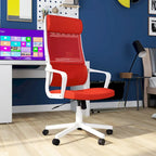 Chaise de bureau pivotante ergonomique Sykes, en tissu contemporain et réglable en hauteur, par Furniture of America