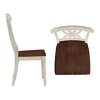 Chaises de salle à manger antiques bicolores Brunico (lot de 2)