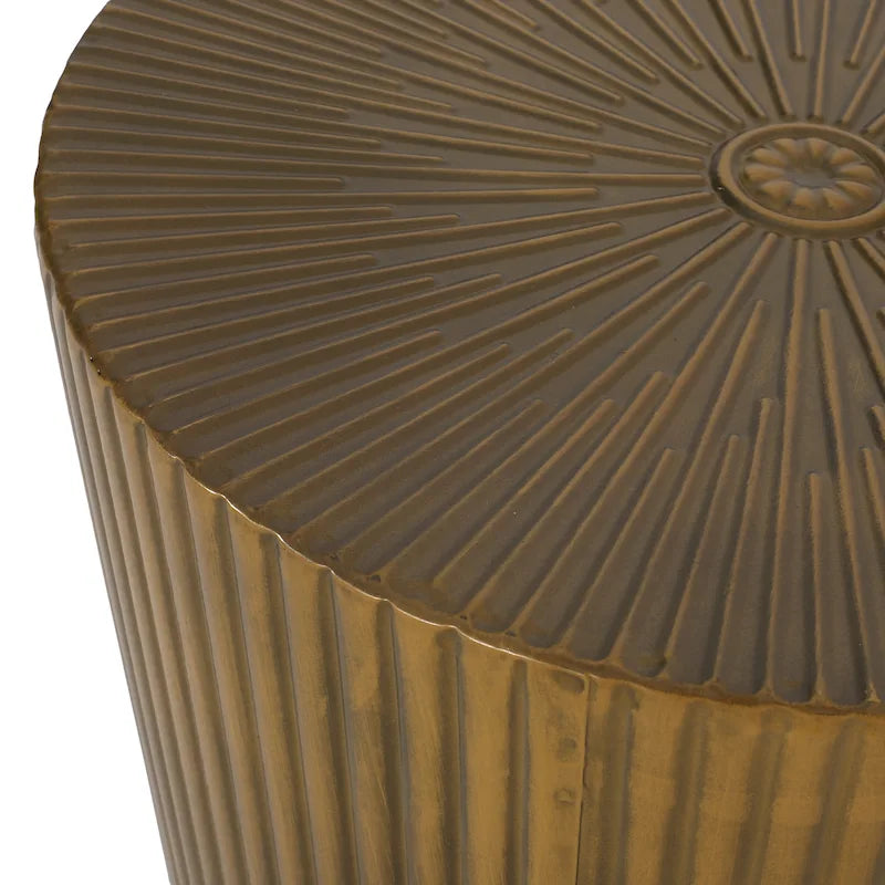 Tables d'appoint Langseth Iron Sunburst (lot de 2) par Christopher Knight Home