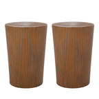 Tables d'appoint Langseth Iron Sunburst (lot de 2) par Christopher Knight Home