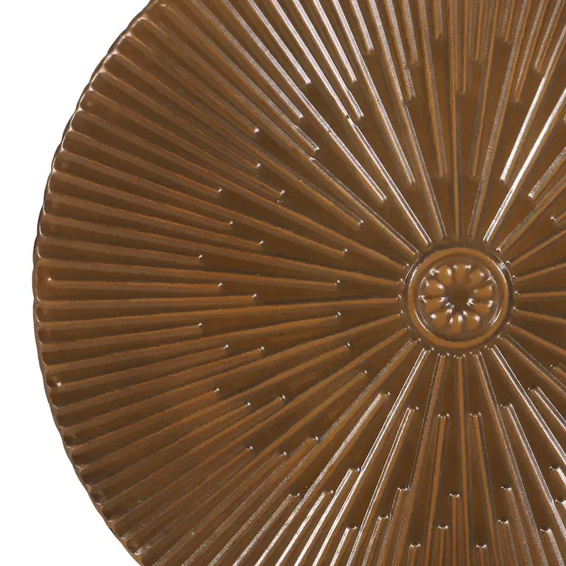 Tables d'appoint Langseth Iron Sunburst (lot de 2) par Christopher Knight Home