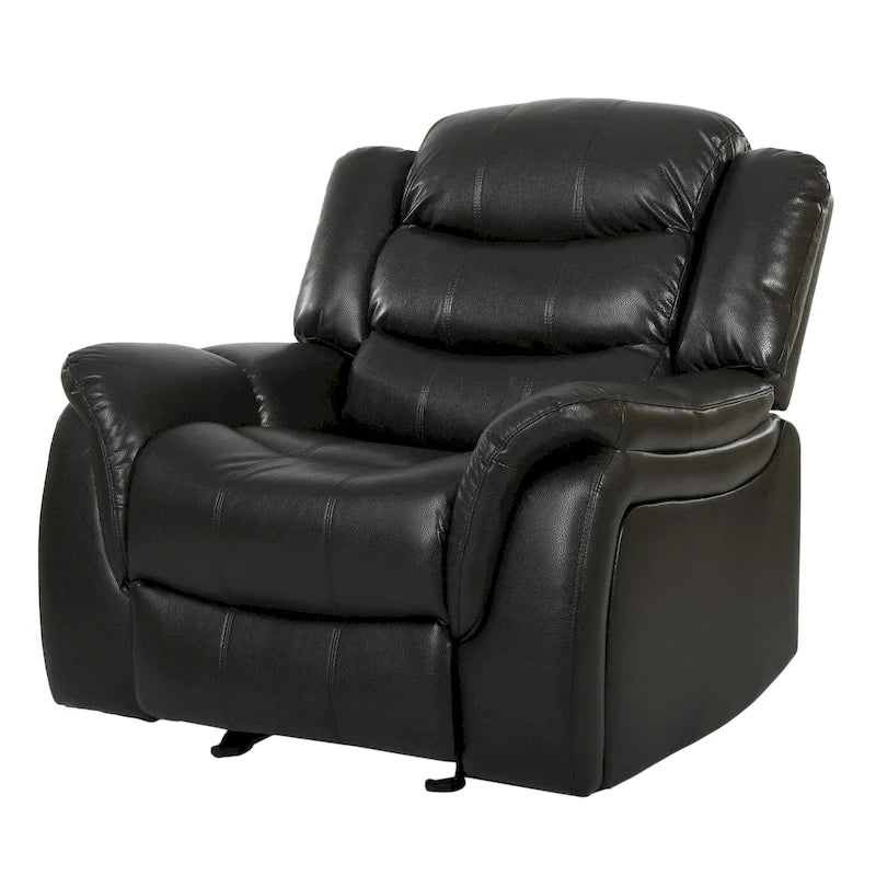 Fauteuil inclinable à bascule Hawthorne en similicuir de Christopher Knight Home