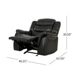 Fauteuil inclinable à bascule Hawthorne en similicuir de Christopher Knight Home