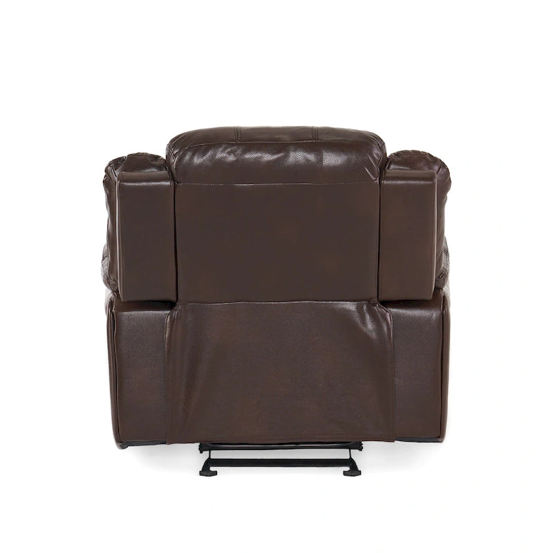 Fauteuil inclinable à bascule Hawthorne en similicuir de Christopher Knight Home