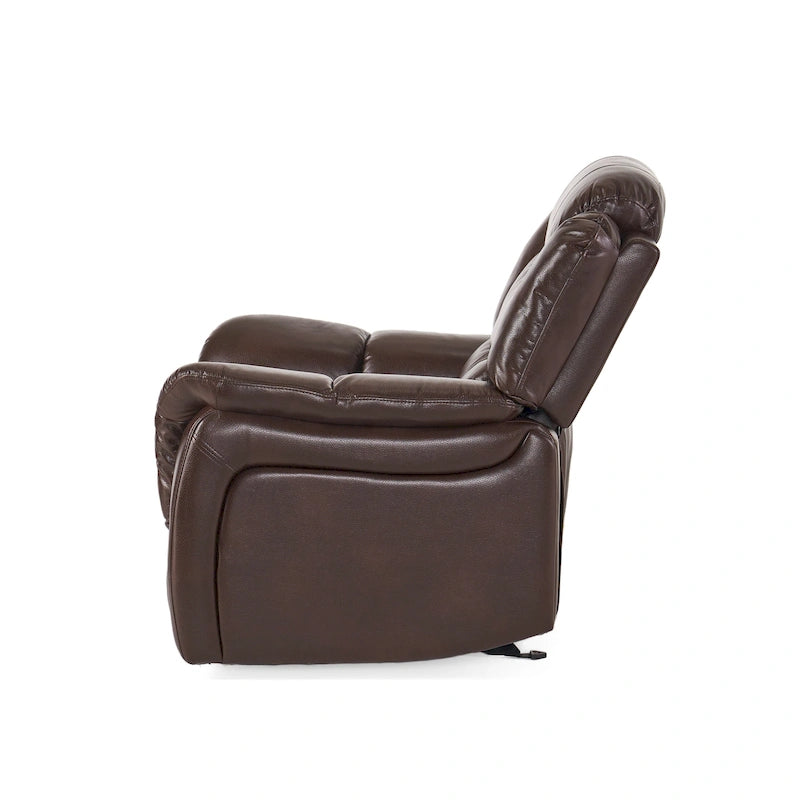 Fauteuil inclinable à bascule Hawthorne en similicuir de Christopher Knight Home
