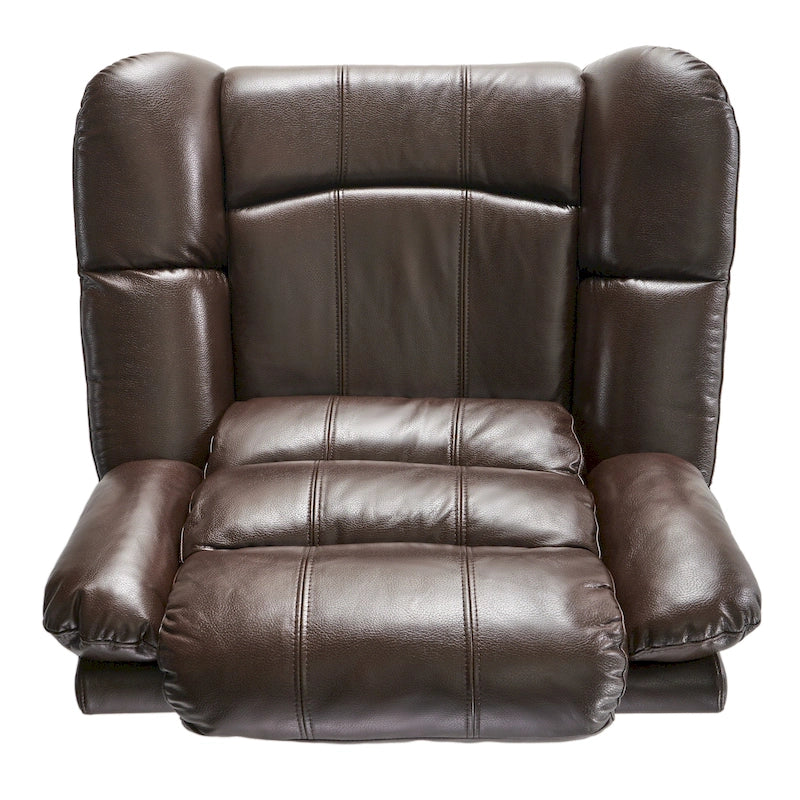 Fauteuil inclinable à bascule Hawthorne en similicuir de Christopher Knight Home
