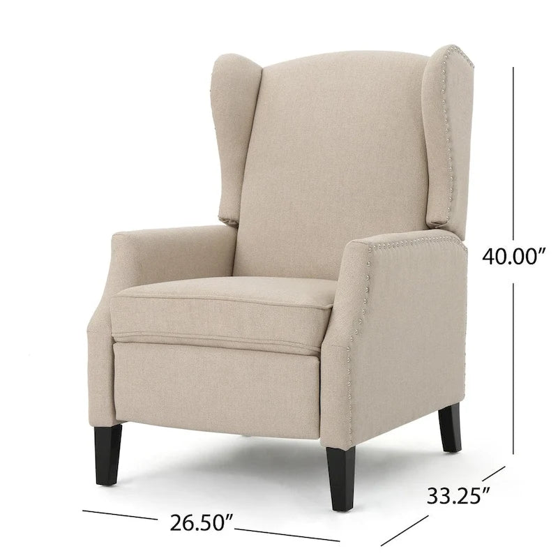 Fauteuil inclinable à oreilles Wescott de Christopher Knight Home