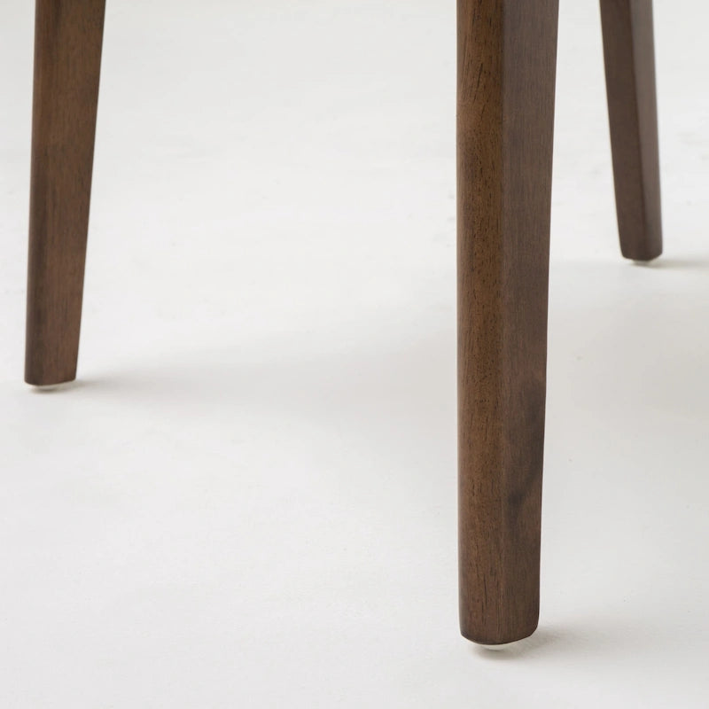 Chaises de salle à manger Abrielle en bois d'hévéa, style moderne du milieu du siècle (lot de 2), par Christopher Knight Home