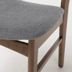 Chaises de salle à manger Abrielle en bois d'hévéa, style moderne du milieu du siècle (lot de 2), par Christopher Knight Home