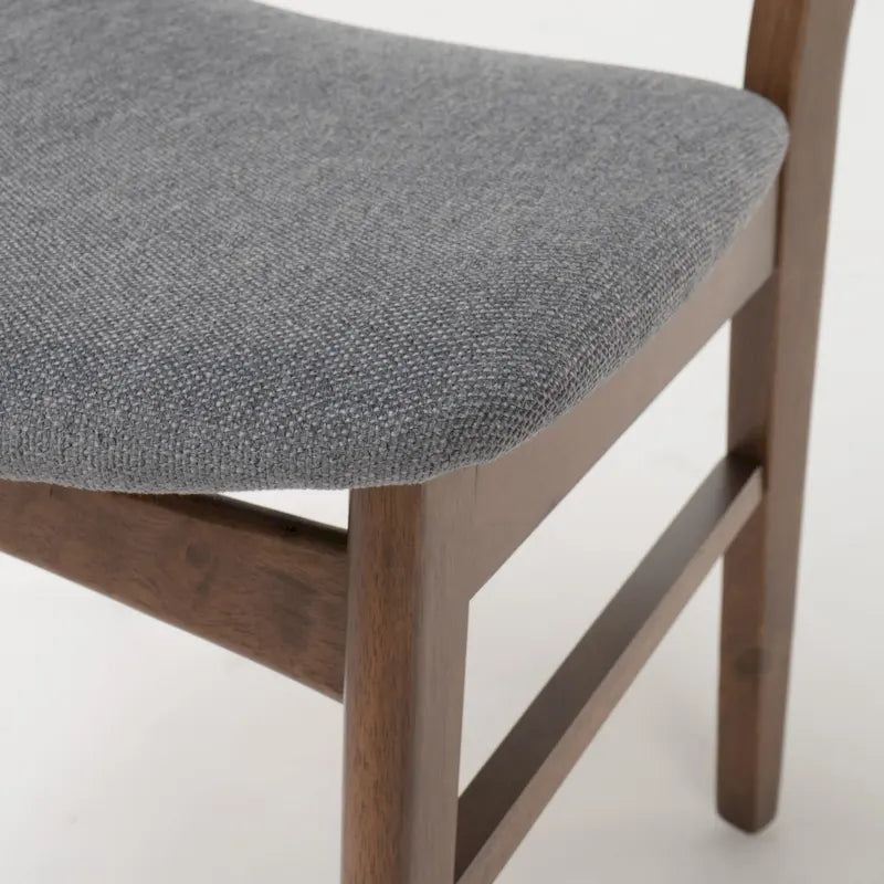 Chaises de salle à manger Abrielle en bois d'hévéa, style moderne du milieu du siècle (lot de 2), par Christopher Knight Home