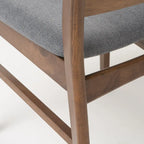 Chaises de salle à manger Abrielle en bois d'hévéa, style moderne du milieu du siècle (lot de 2), par Christopher Knight Home