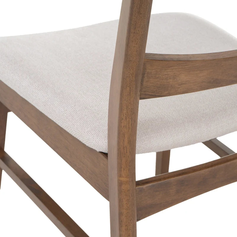 Chaises de salle à manger Abrielle en bois d'hévéa, style moderne du milieu du siècle (lot de 2), par Christopher Knight Home