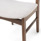Chaises de salle à manger Abrielle en bois d'hévéa, style moderne du milieu du siècle (lot de 2), par Christopher Knight Home