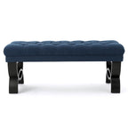 Banc ottoman Scarlette en tissu capitonné de Christopher Knight Home - 41,00 L x 17,25 l x 16,75 H
