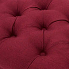 Banc ottoman Scarlette en tissu capitonné de Christopher Knight Home - 41,00 L x 17,25 l x 16,75 H
