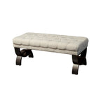 Banc ottoman Scarlette en tissu capitonné de Christopher Knight Home - 41,00 L x 17,25 l x 16,75 H